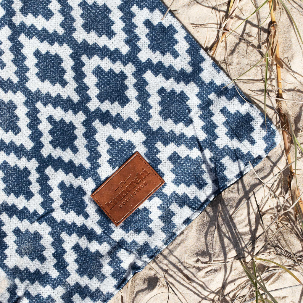 Buy Diamond Jacquard Picnic Blanket by Komorebi
