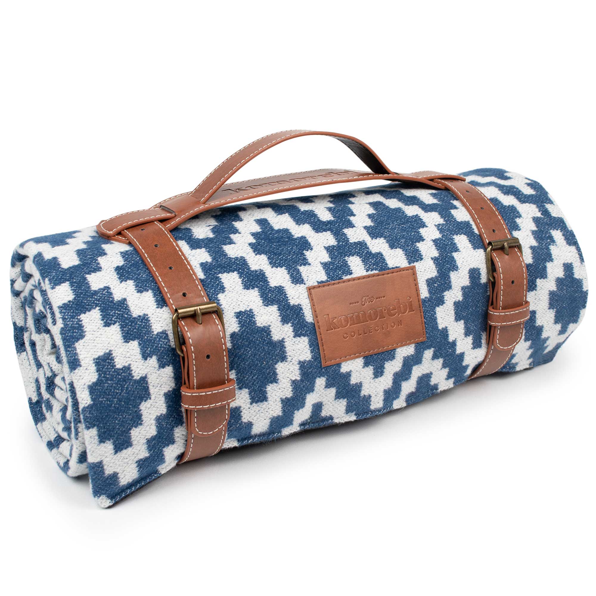 Buy Diamond Jacquard Picnic Blanket by Komorebi