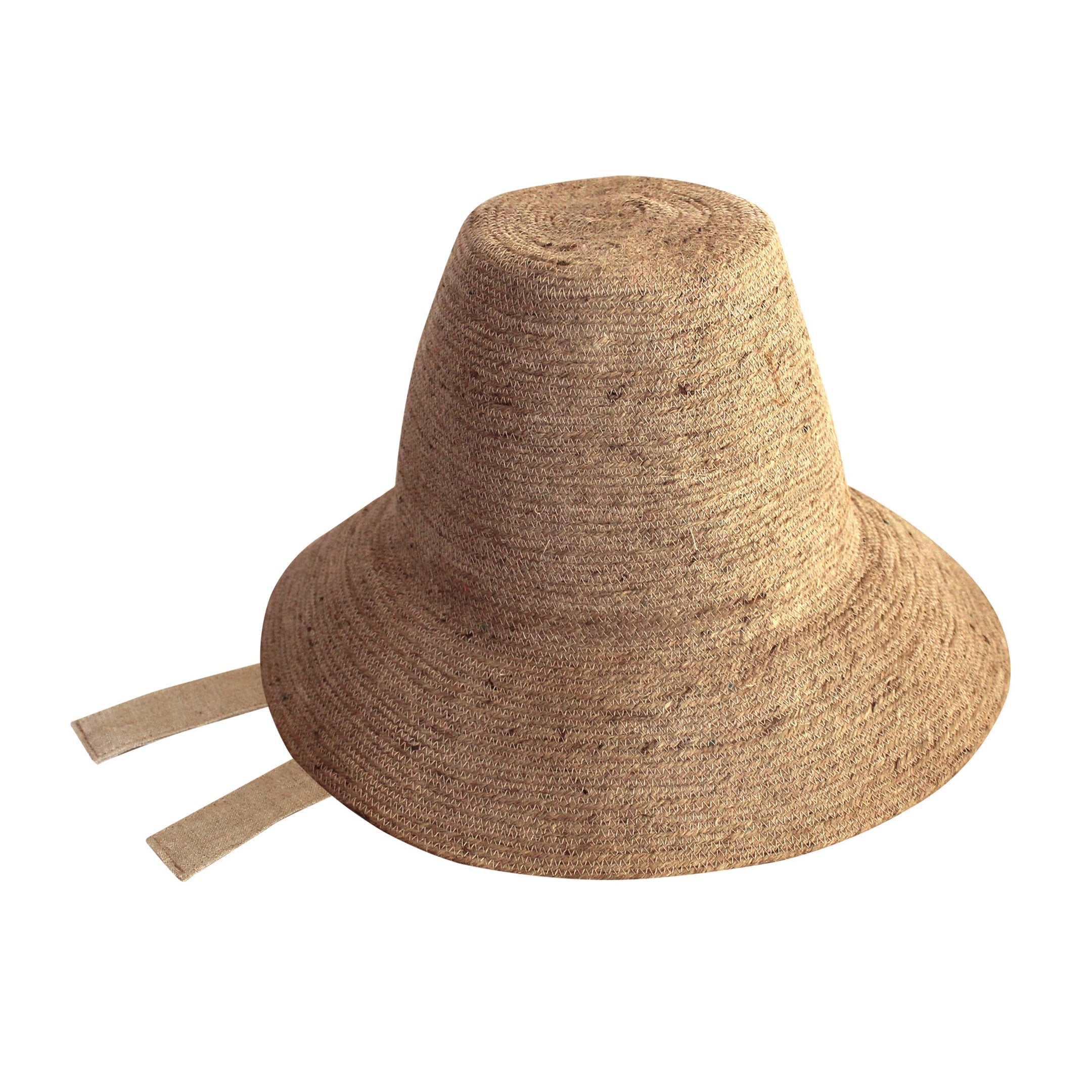Buy MEG Jute Straw Hat, in Nude Beige (Pre-order) by BrunnaCo