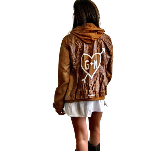 Buy ME + YOU' LEATHER JACKET by Wren + Glory