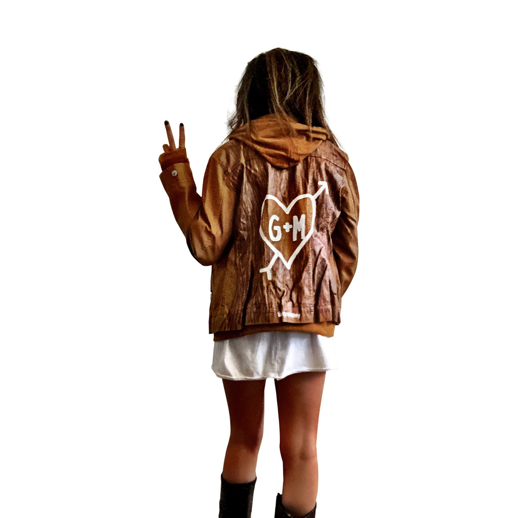 Buy ME + YOU' LEATHER JACKET by Wren + Glory