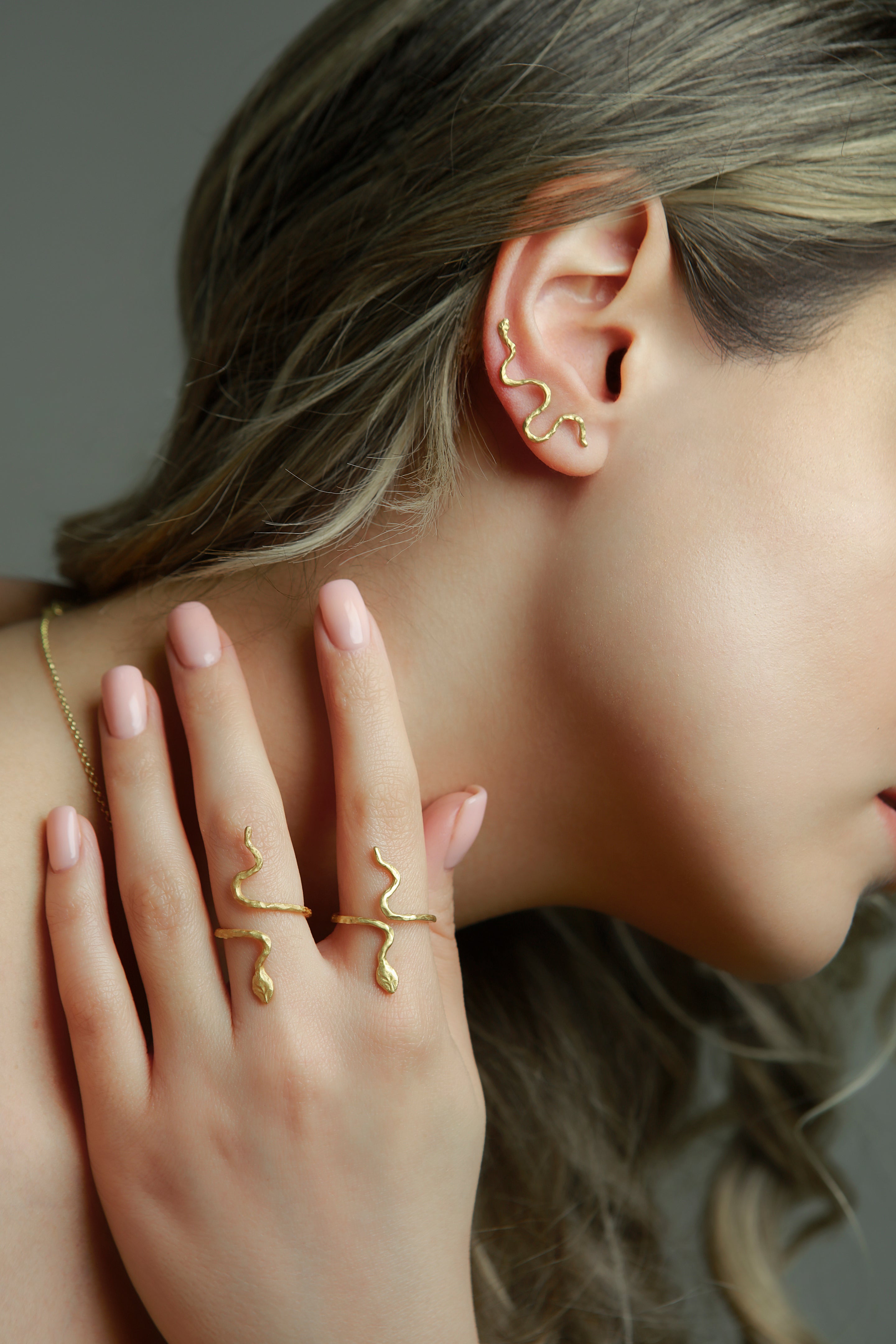 Buy Snake Collection Earrings by Arubani