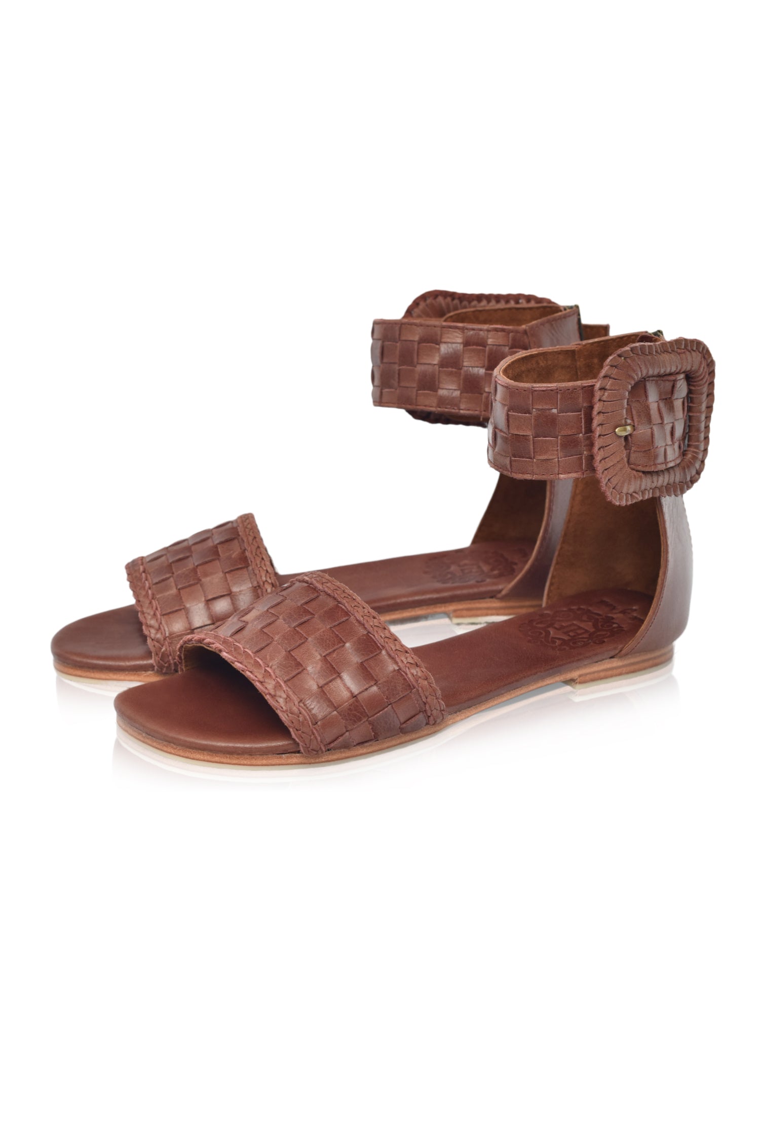 Buy Madagascar Woven Leather Sandals by Bali ELF