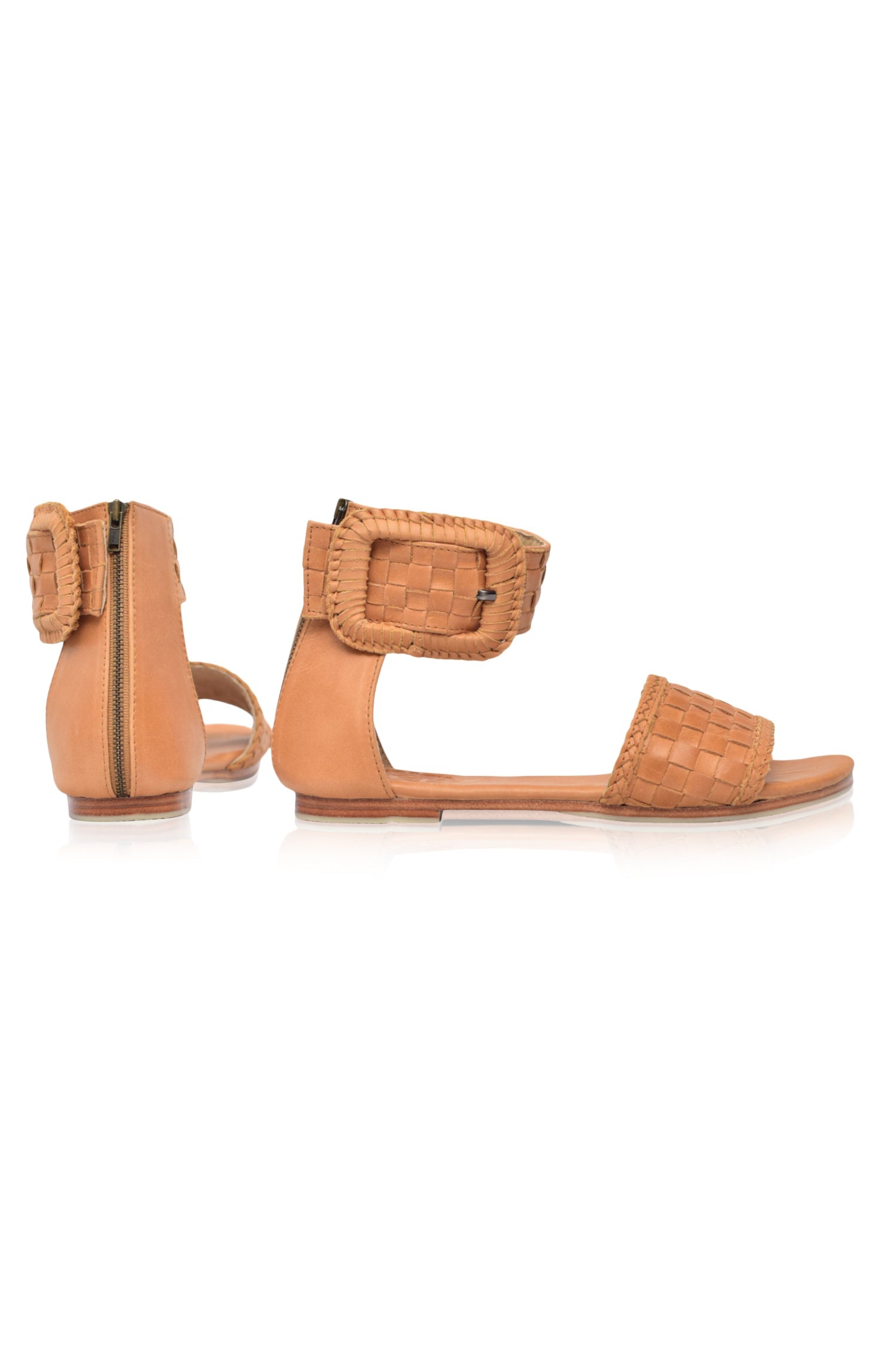 Buy Madagascar Woven Leather Sandals by ELF