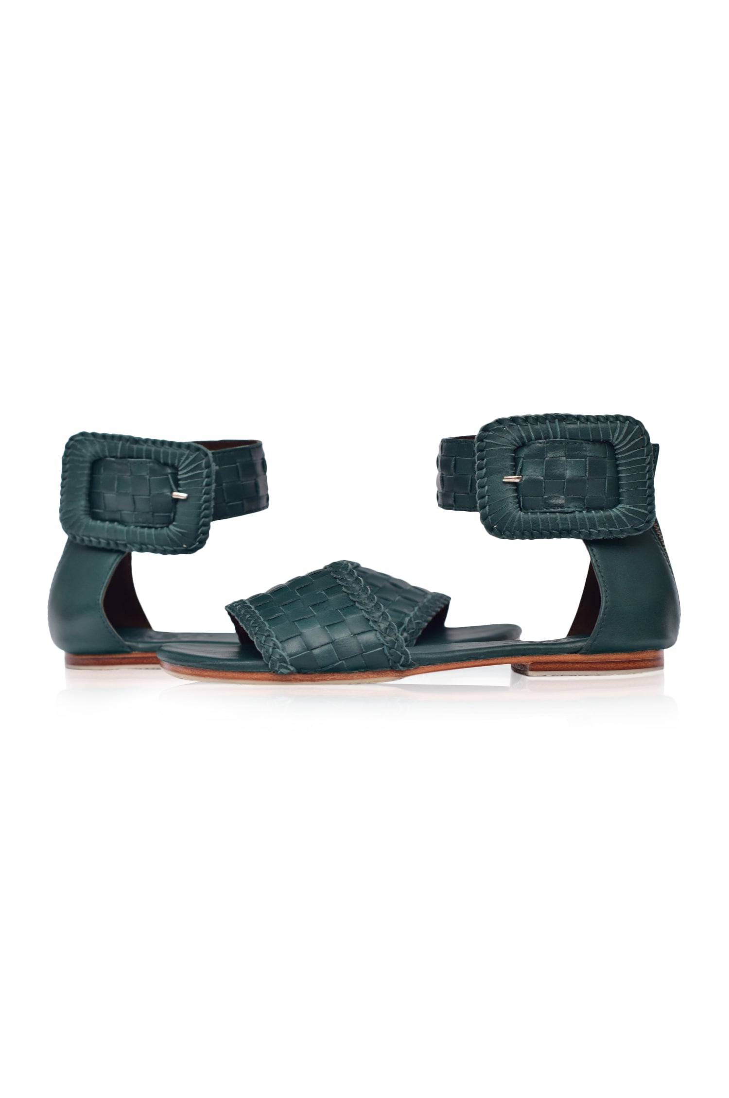 Buy Madagascar Woven Leather Sandals by ELF