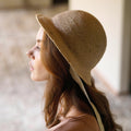 Buy NALA Safari Jute Straw Hat, in Nude by BrunnaCo