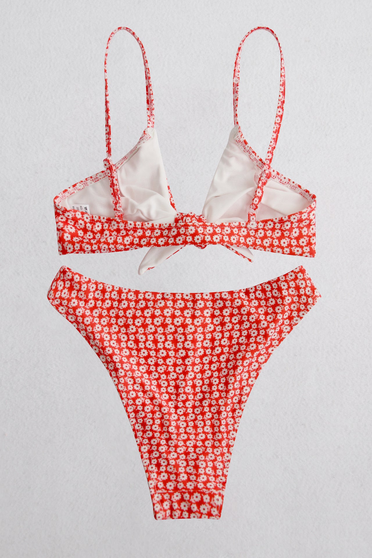 Buy Printed Tie Front Spaghetti Strap Bikini Set by Faz