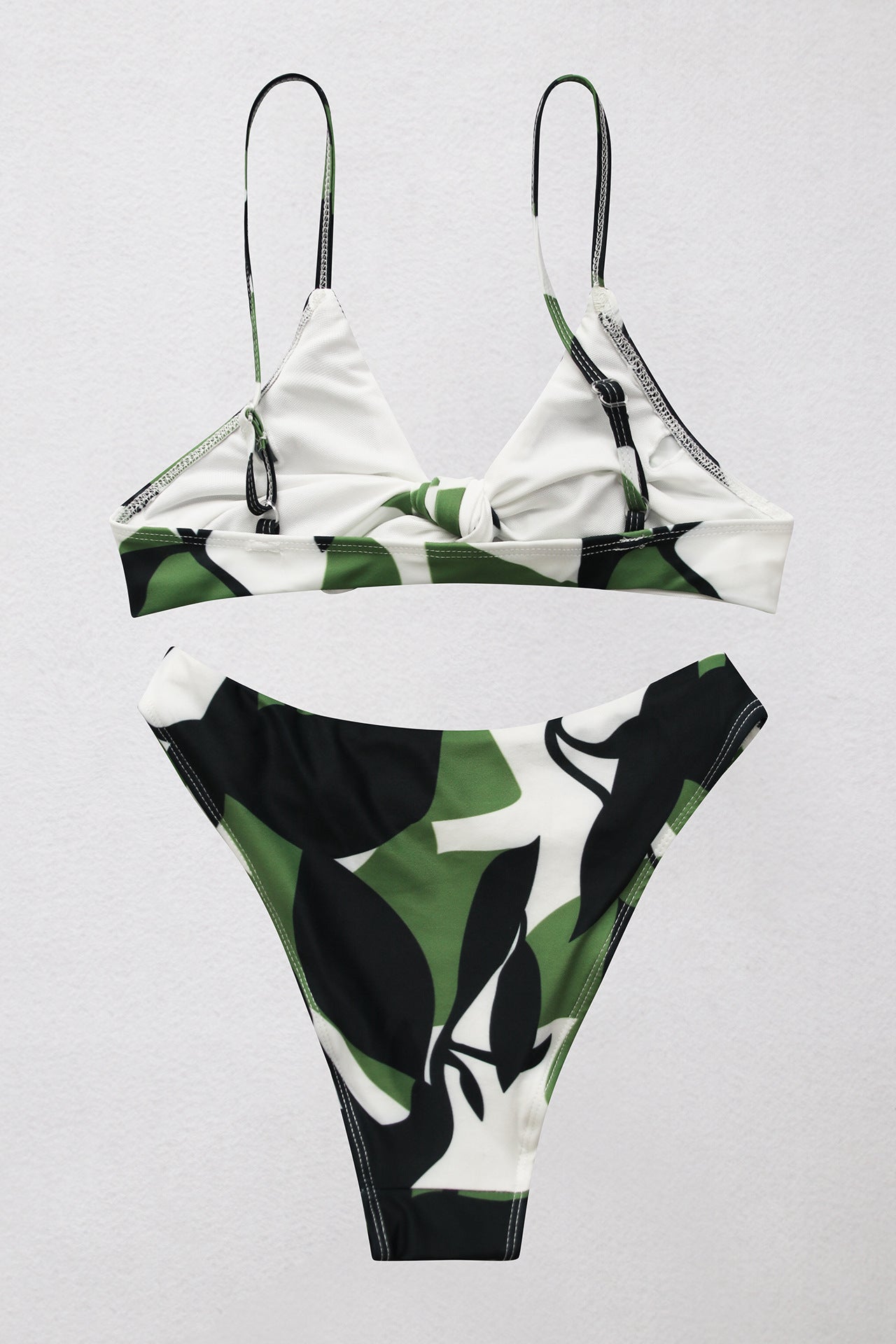 Buy Printed Tie Front Spaghetti Strap Bikini Set by Faz