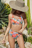 Buy Floral Crisscross Tie Back Bikini Set by Faz