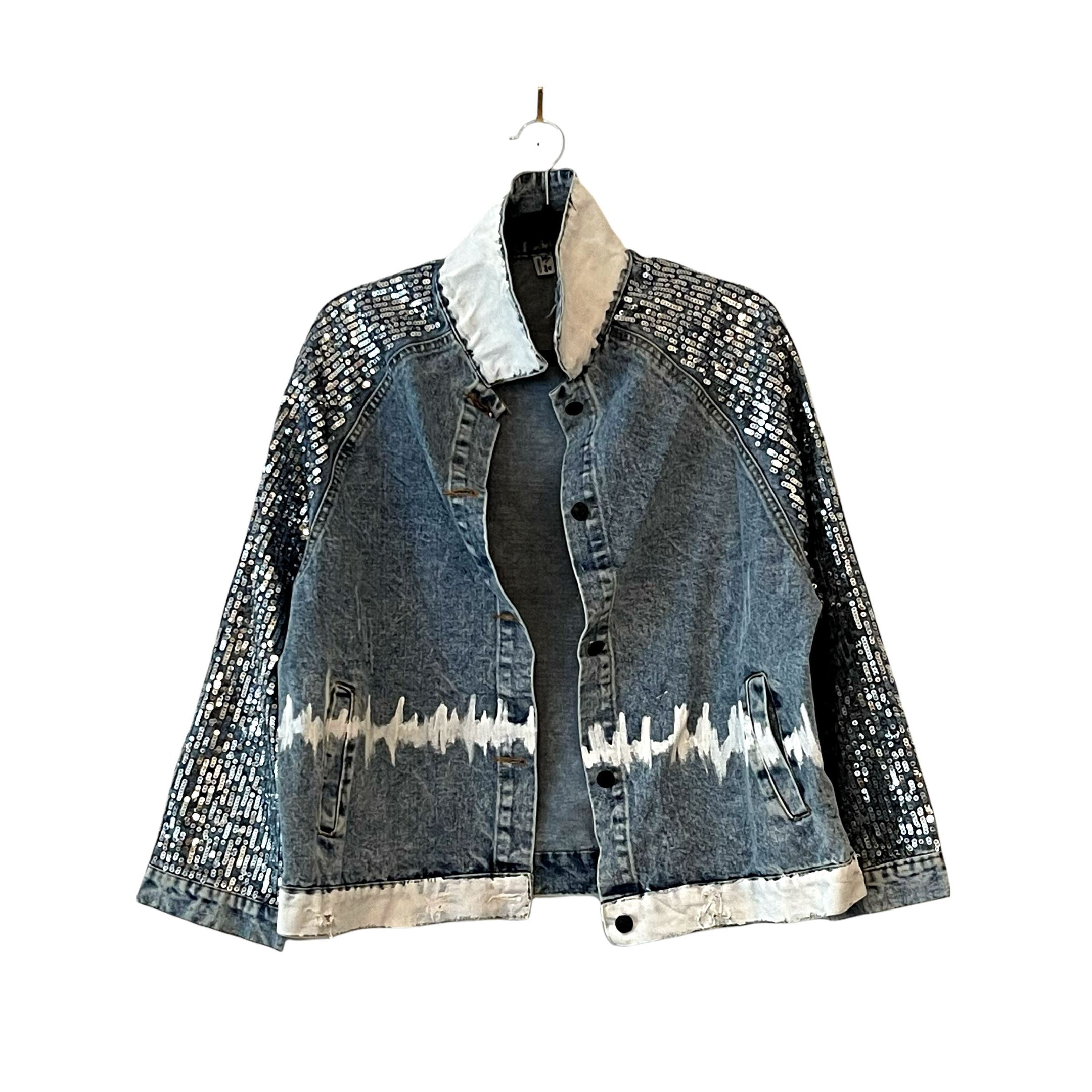 Buy 'HI-FI FAN' DENIM JACKET by Wren + Glory