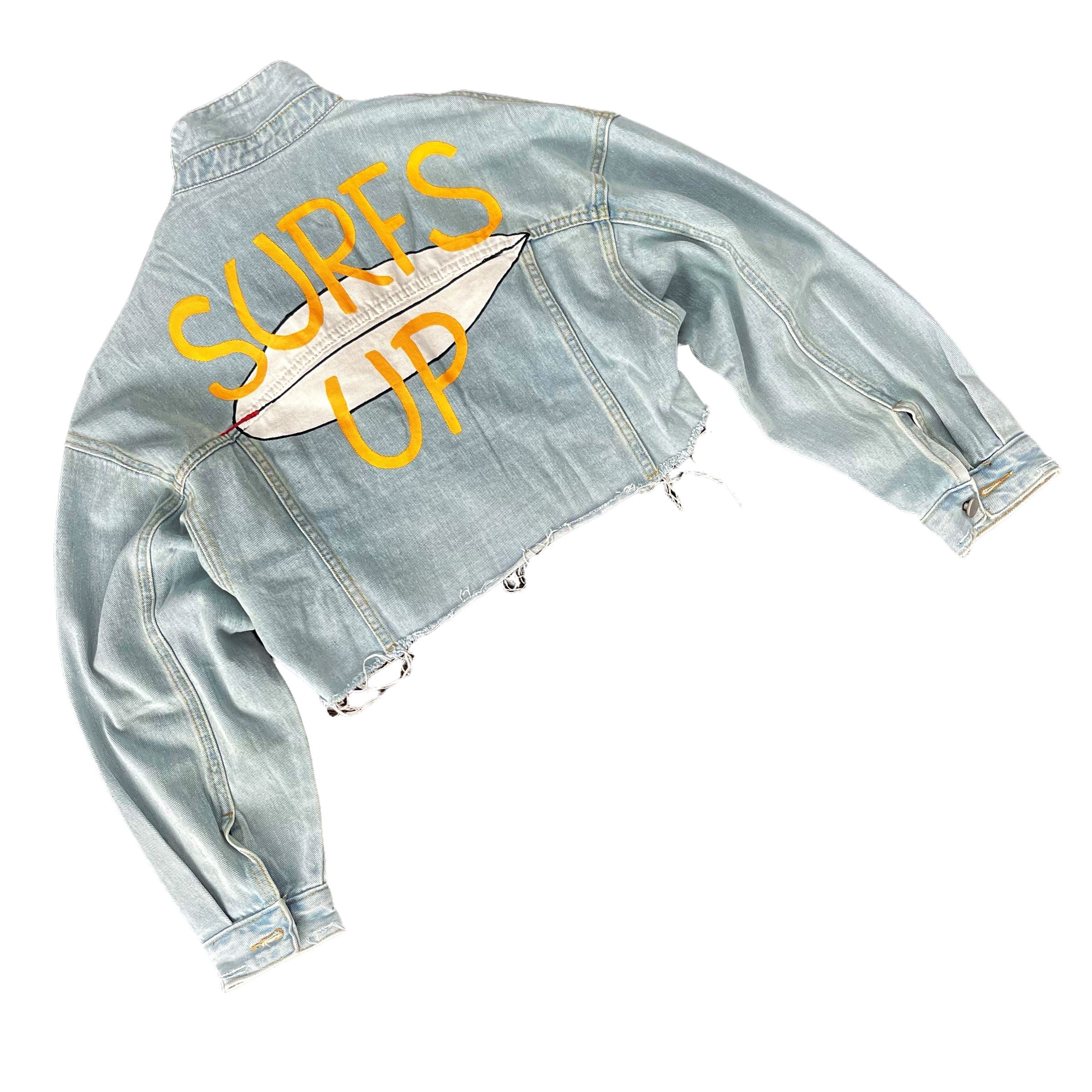 Buy Surfs Up' Denim Jacket by Wren + Glory