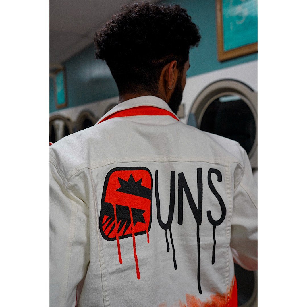 Buy GO SUNS' DENIM JACKET by Wren + Glory