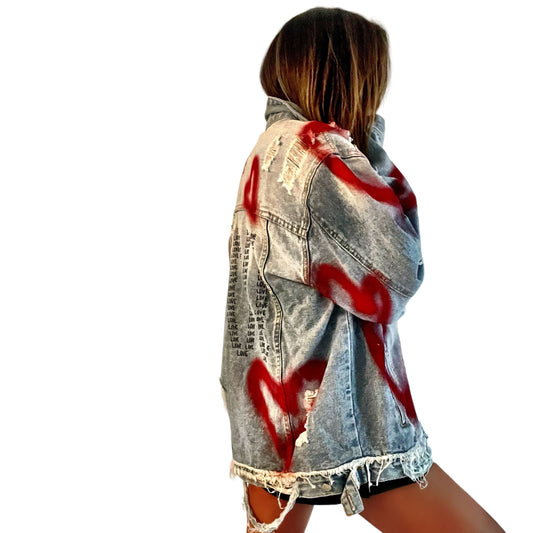 Buy You Are Love' Denim Jacket by Wren + Glory