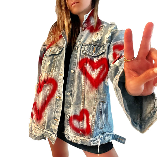 Buy You Are Love' Denim Jacket by Wren + Glory