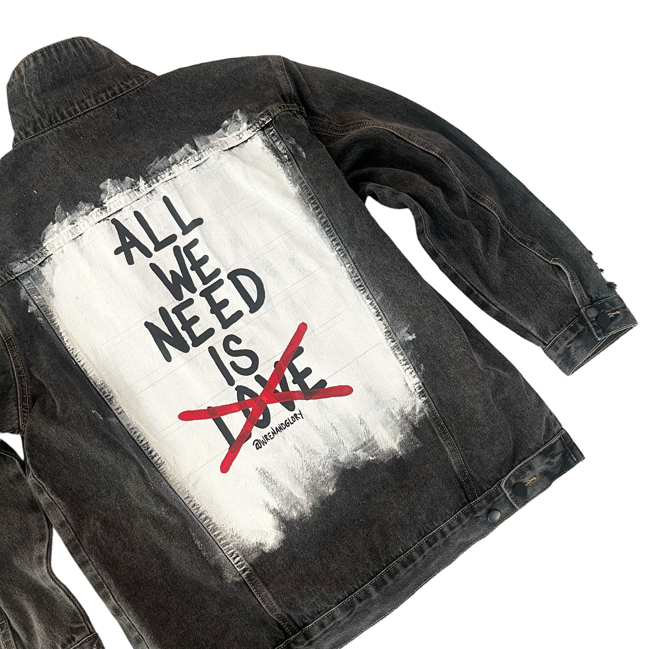 Buy What We Need' Denim Jacket by Wren + Glory