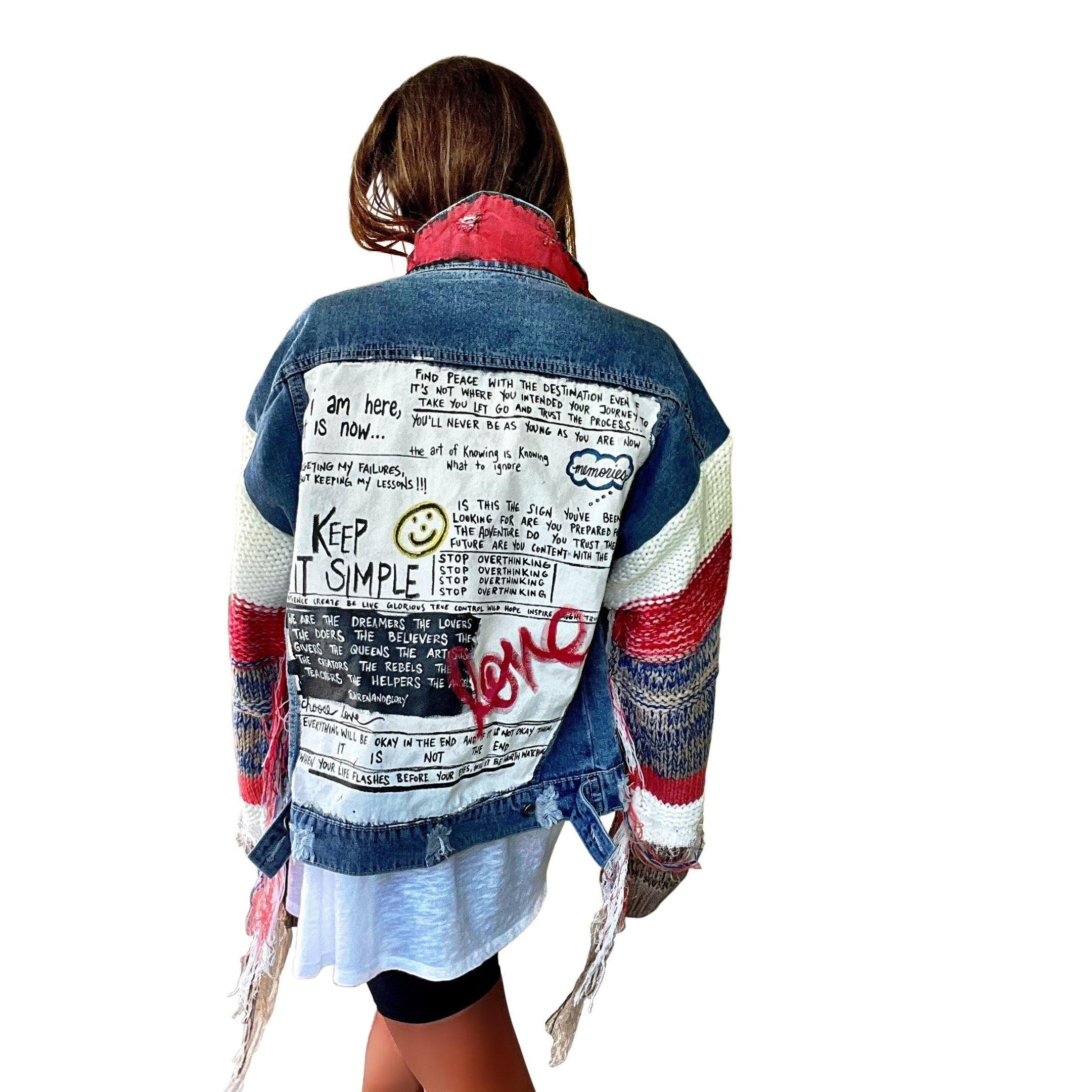 Buy SIMPLE THOUGHTS' DENIM JACKET by Wren + Glory