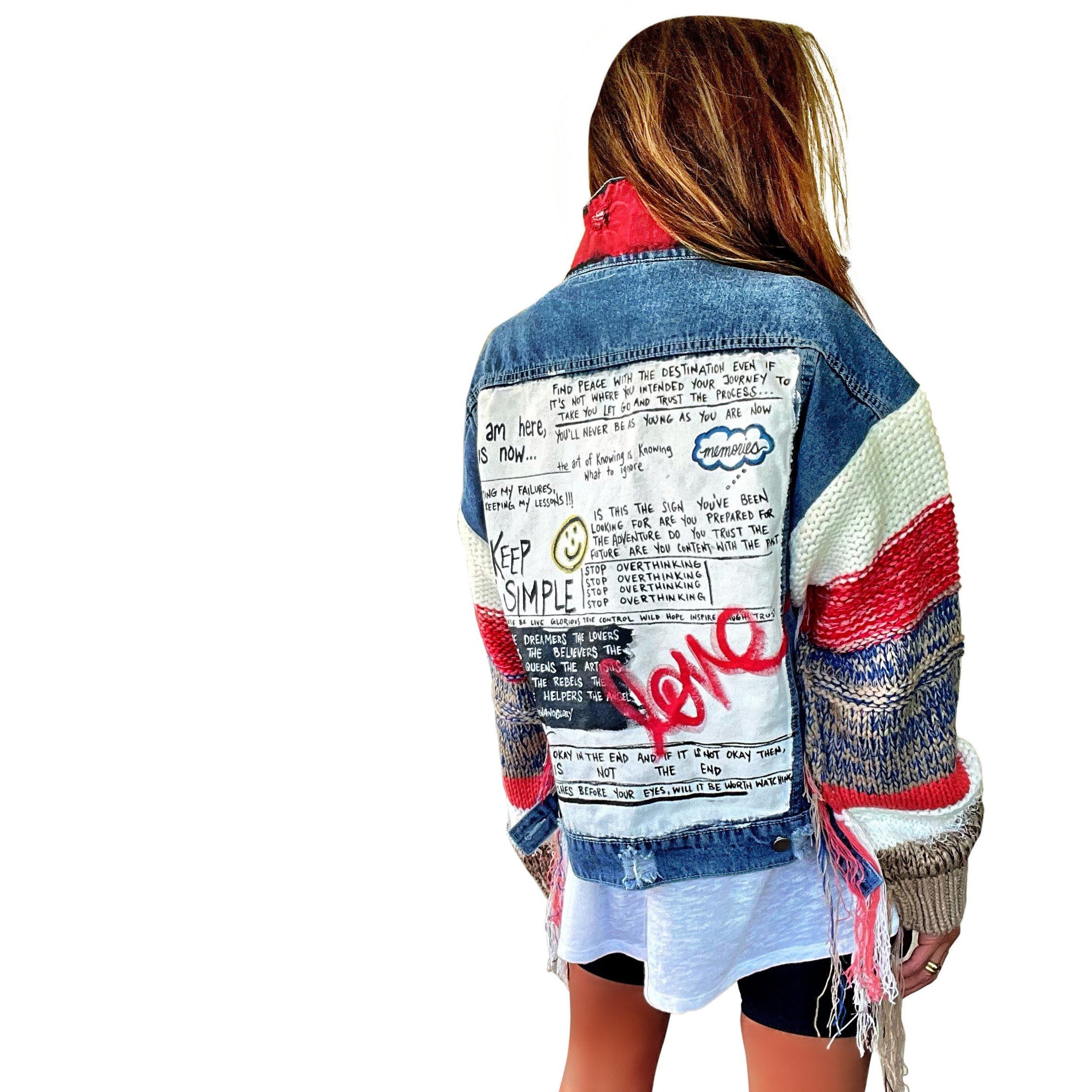 Buy SIMPLE THOUGHTS' DENIM JACKET by Wren + Glory