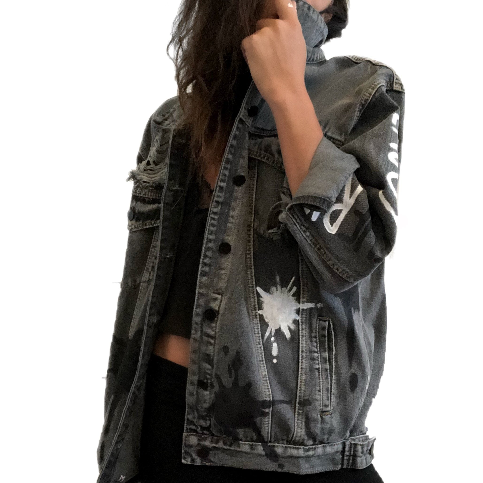 Buy ENJOY THE RIDE' (with your initial) DENIM JACKET by Wren + Glory