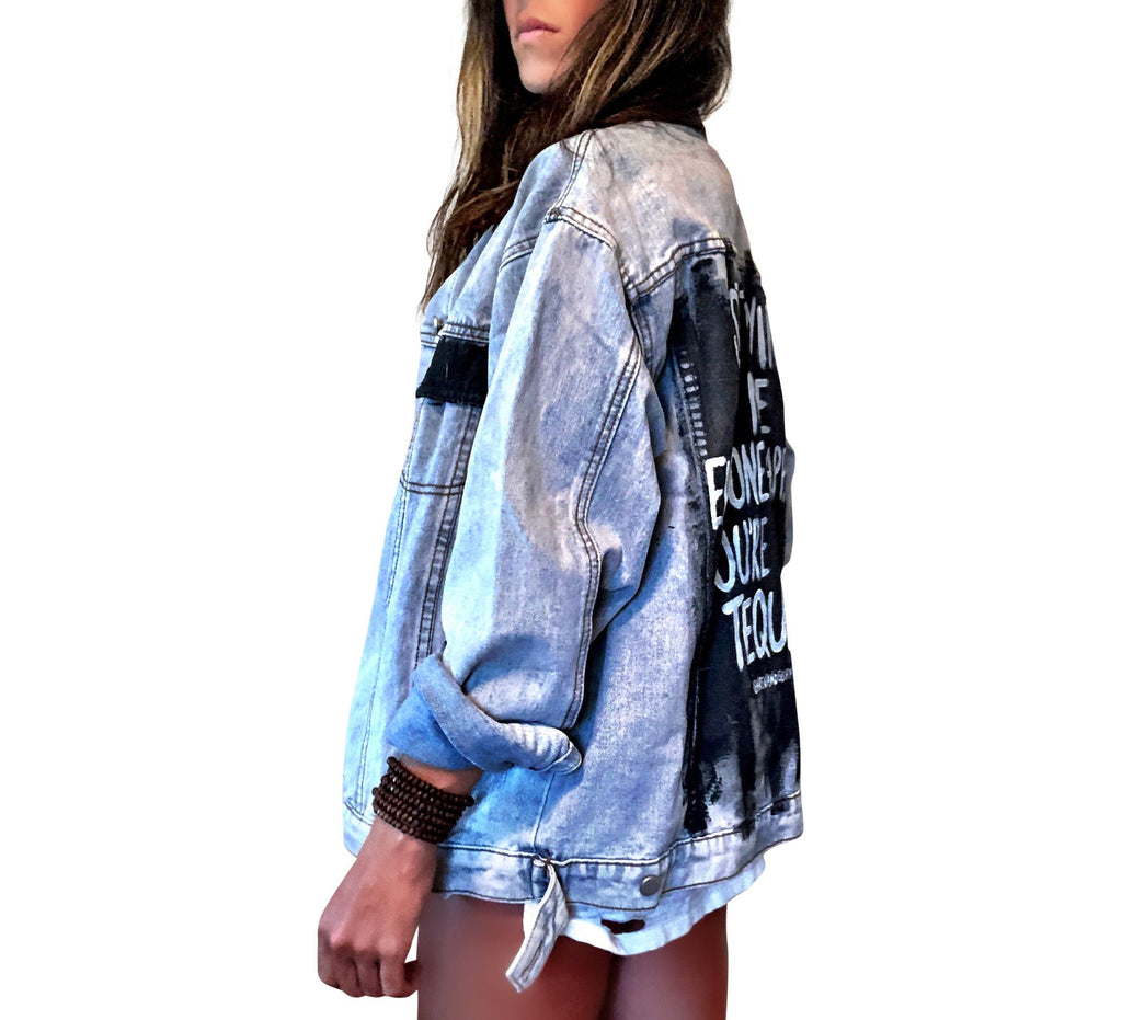 Buy TEQUILA TEQUILA' DENIM JACKET by Wren + Glory