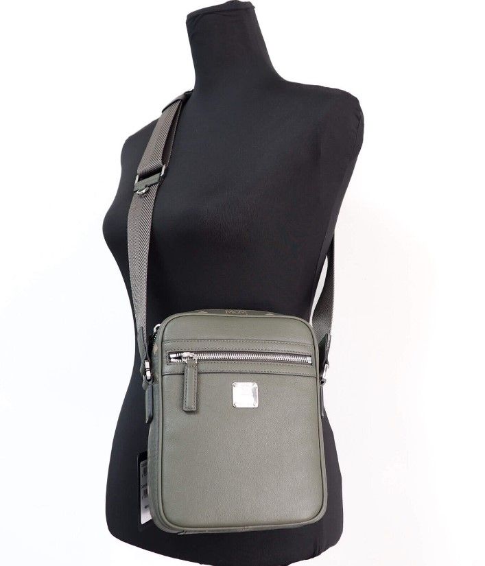 Klassik Mini Sea Turtle Visetos Mixed Leather Multifunction Crossbody Bag Green