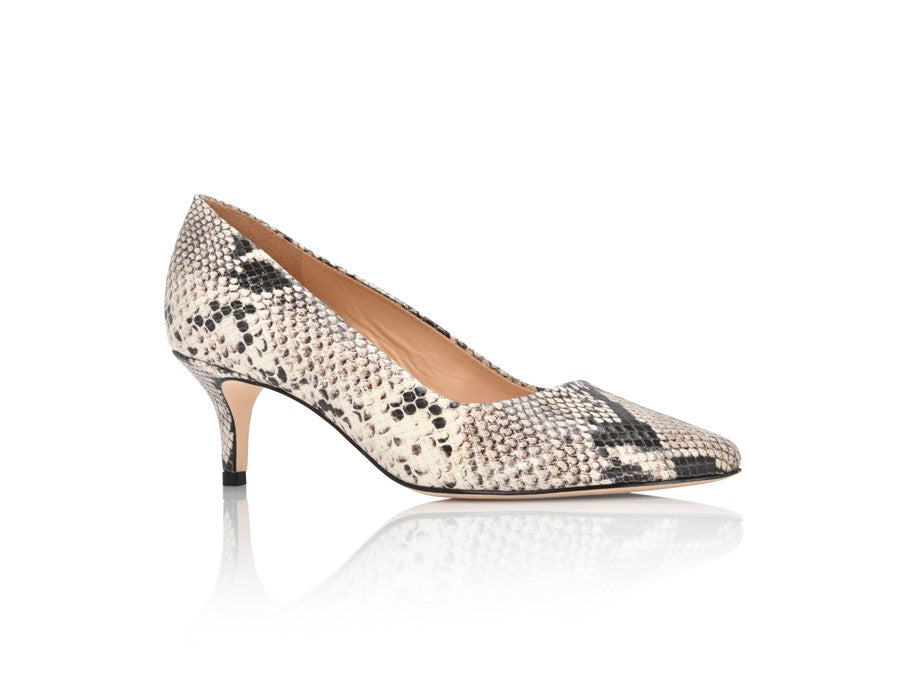 Callie Natural Printed Wild Snake by Joan Oloff Shoes
