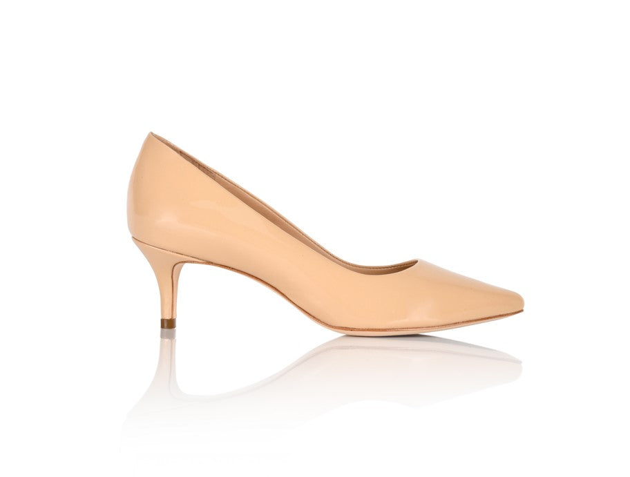 Callie New Nude Patent by Joan Oloff Shoes