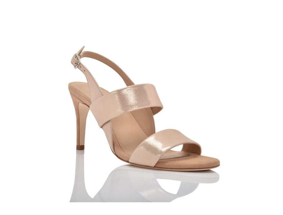 Buy Fortune  Fawn Shimmer Suede by Joan Oloff Shoes by Joan Oloff Shoes