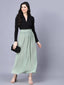 Buy Myshka Chiffon Solid Green Women Skirt by Distacart