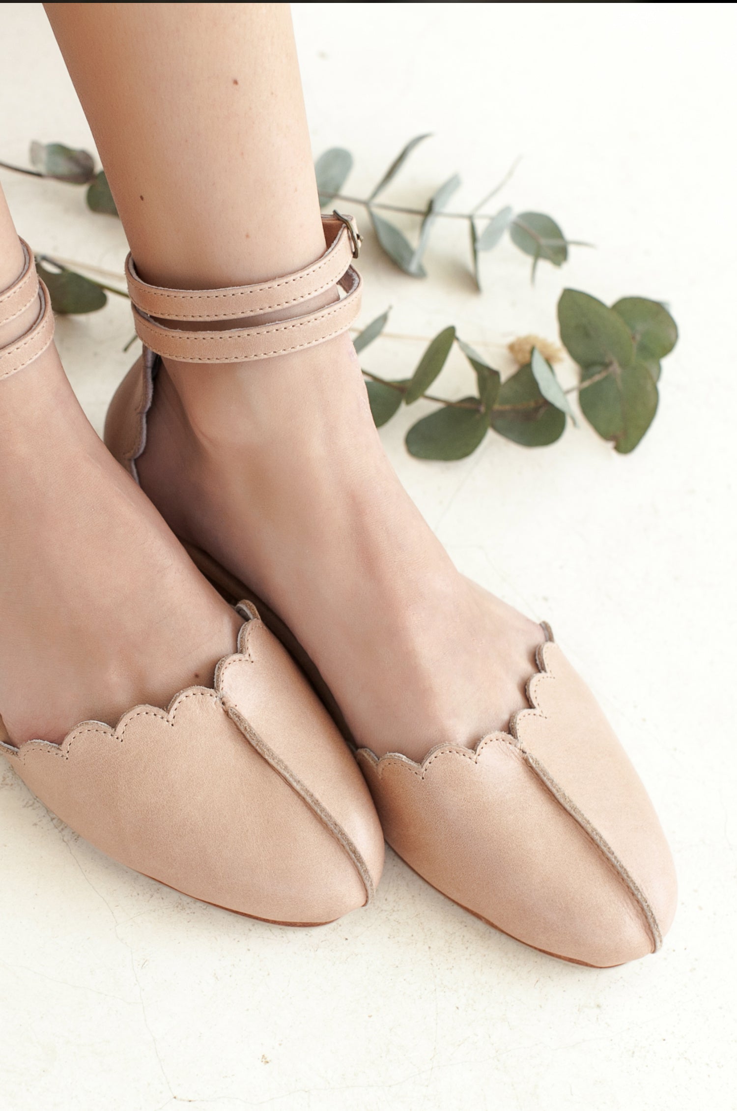 Buy Venus Leather Flats by ELF