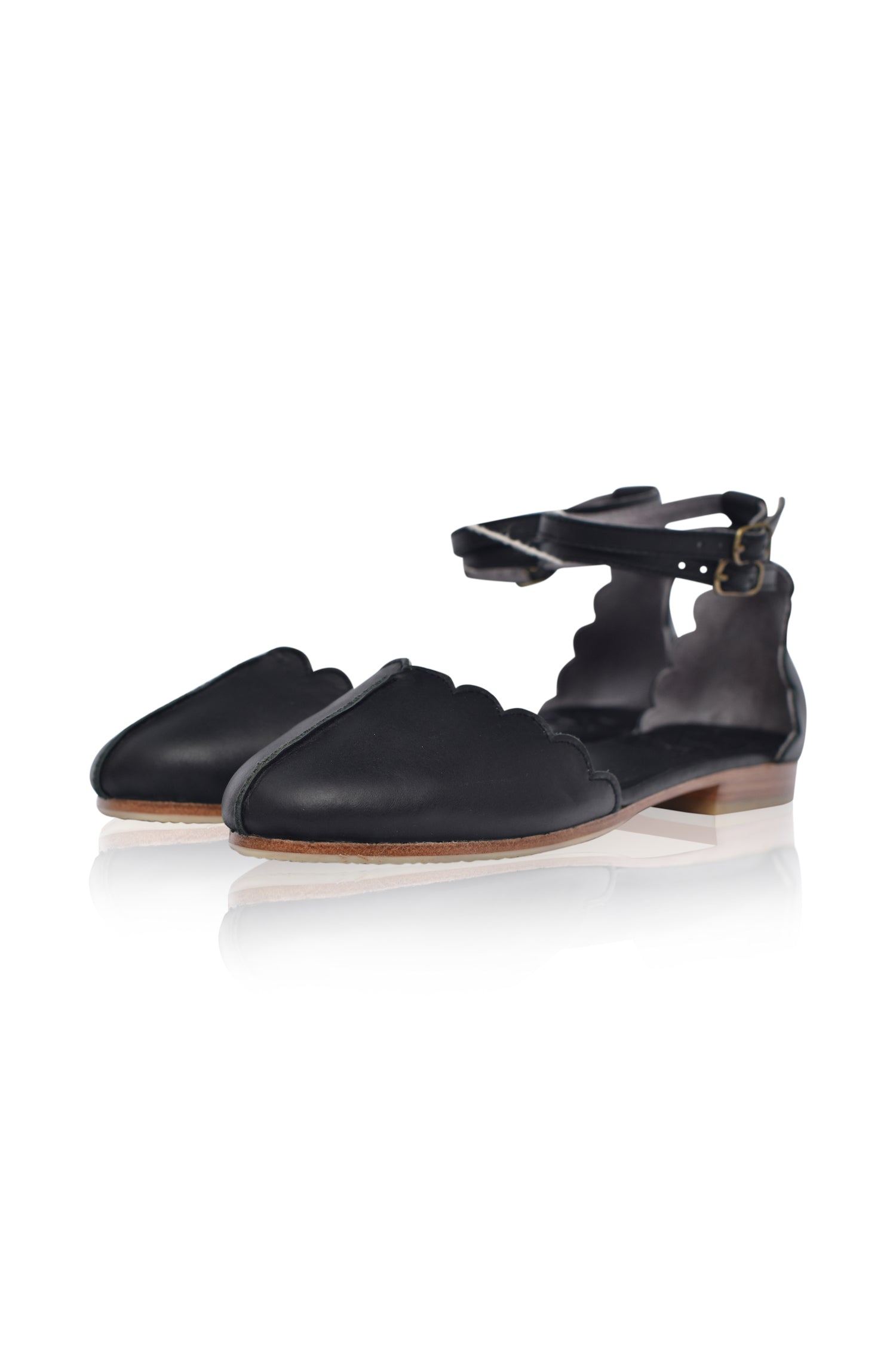 Buy Venus Leather Flats by ELF