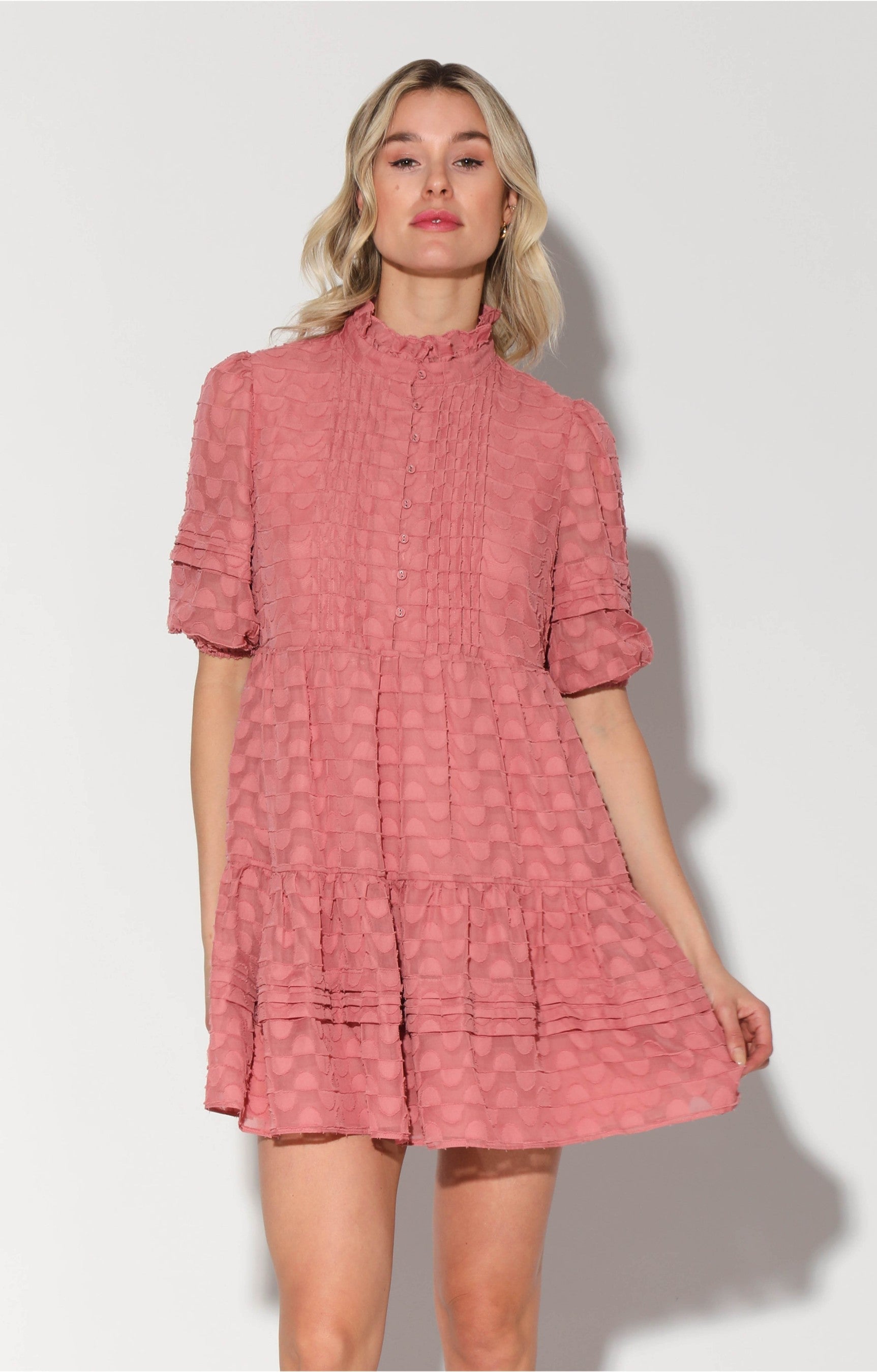 Buy Elia Dress, Coral Blush by Walter Baker