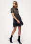 Lurex Yoryu Ruffle Dress In Black