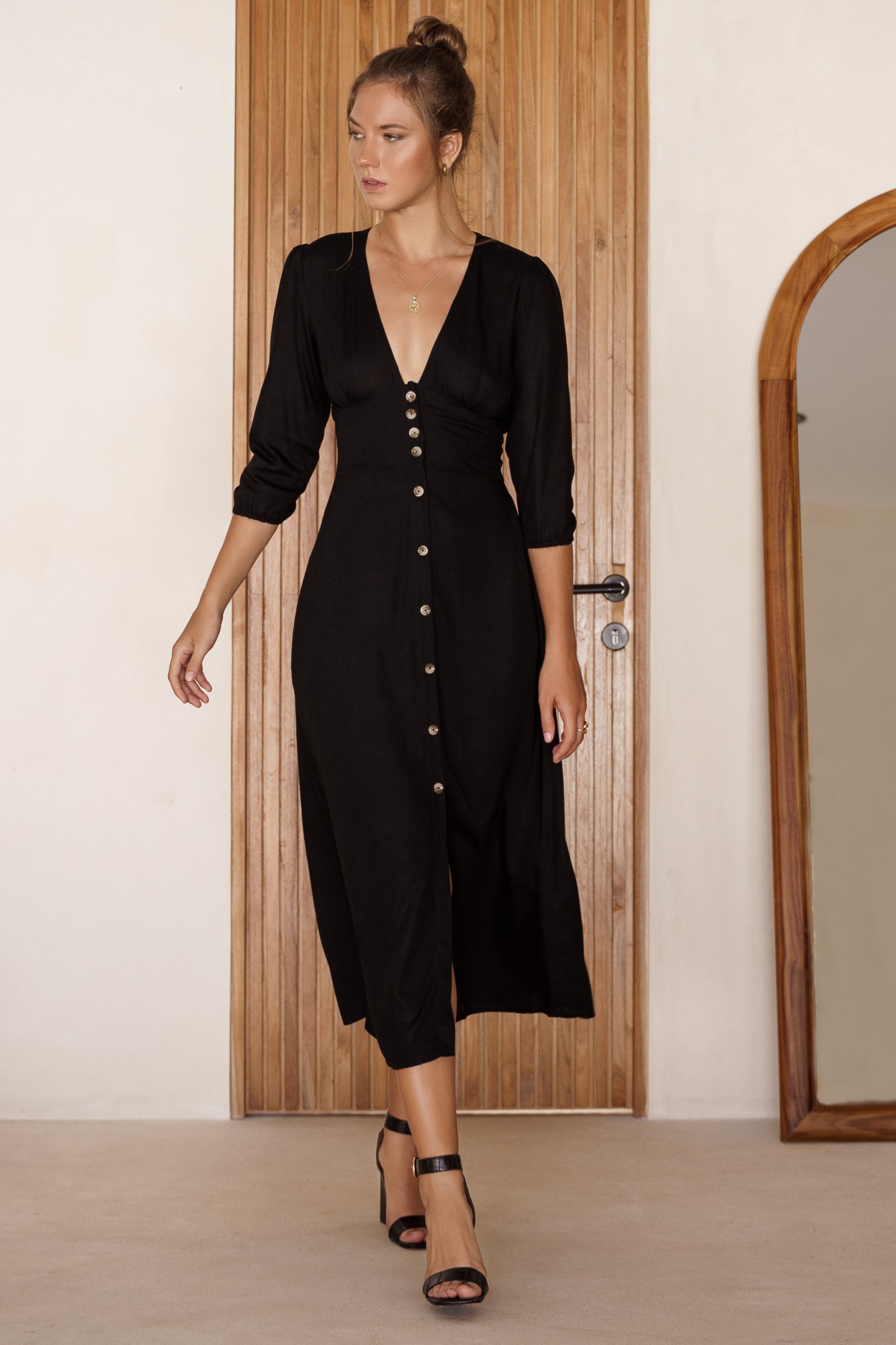 Buy Whisper Light Button up Midi Dress by ELF