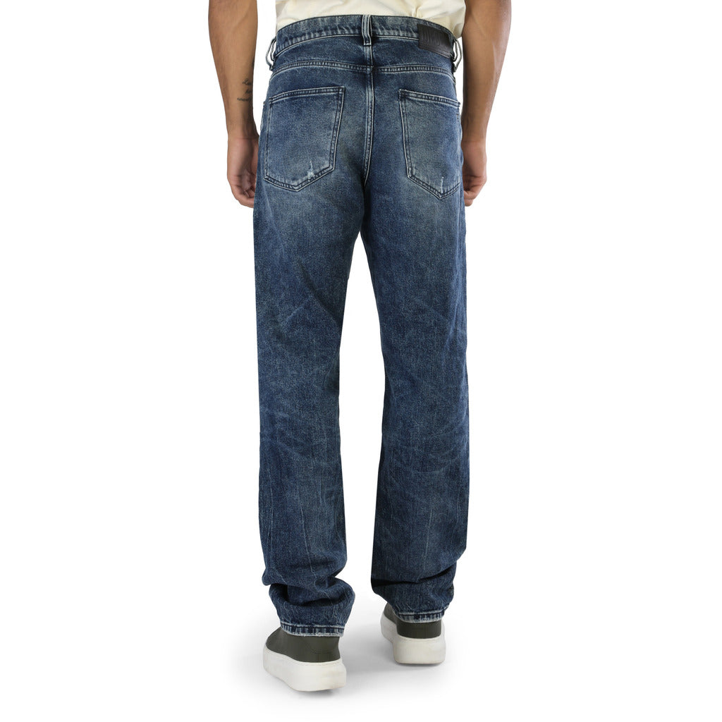 Kzlh Mens Trendy High Street Fashion Designer Blue Denim Flared Oversized  Cargo Pants With Rivet Print And Embroidery For Boys And Youth From  Wangmingfa5, $28.55