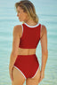 Buy Contrast Trim Two-Piece Swimsuit by Faz