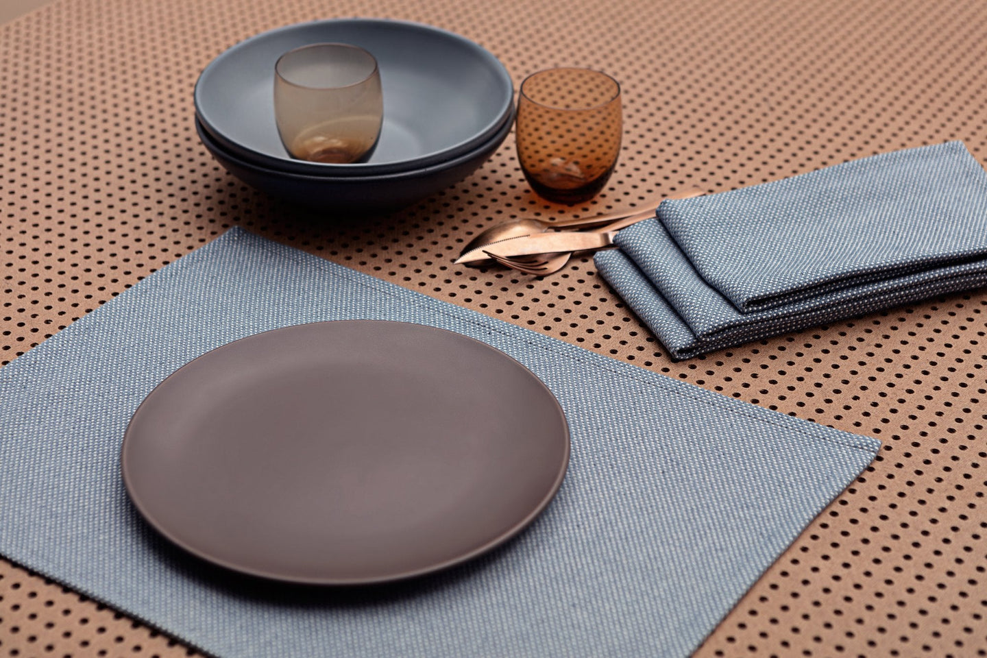 Buy Blue Placemats | Set of 4 by MEEMA