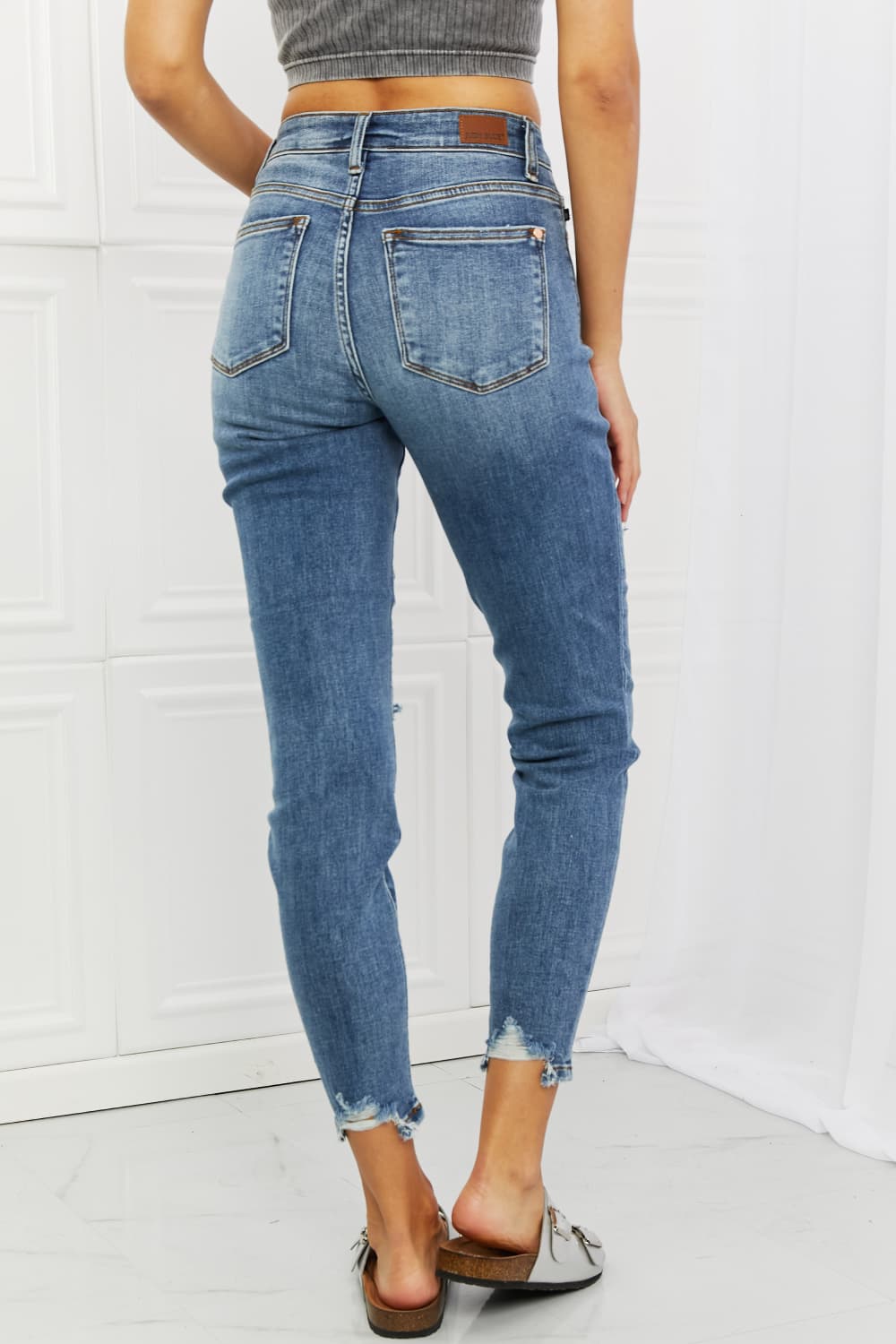 Dahlia Distressed Patch Jeans