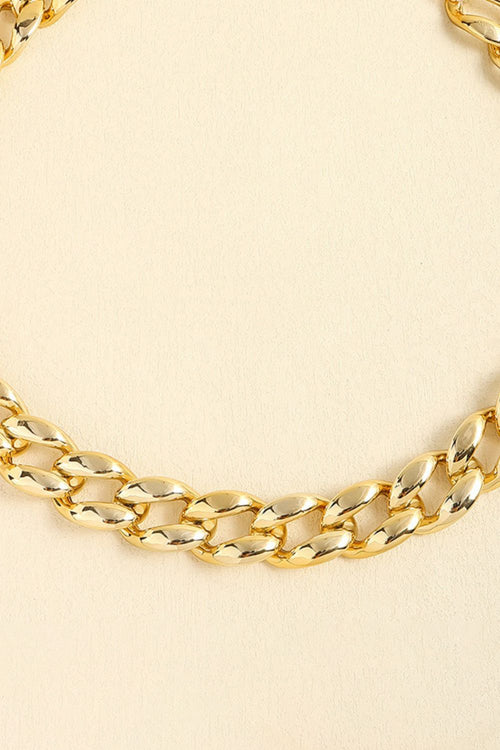 Buy 1" Width Acrylic Curb Chain Belt by Faz