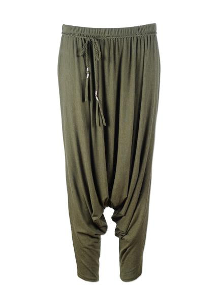 Buy Harem Pants with a Handmade Braided Belt by BYNES NEW YORK | Apparel & Accessories