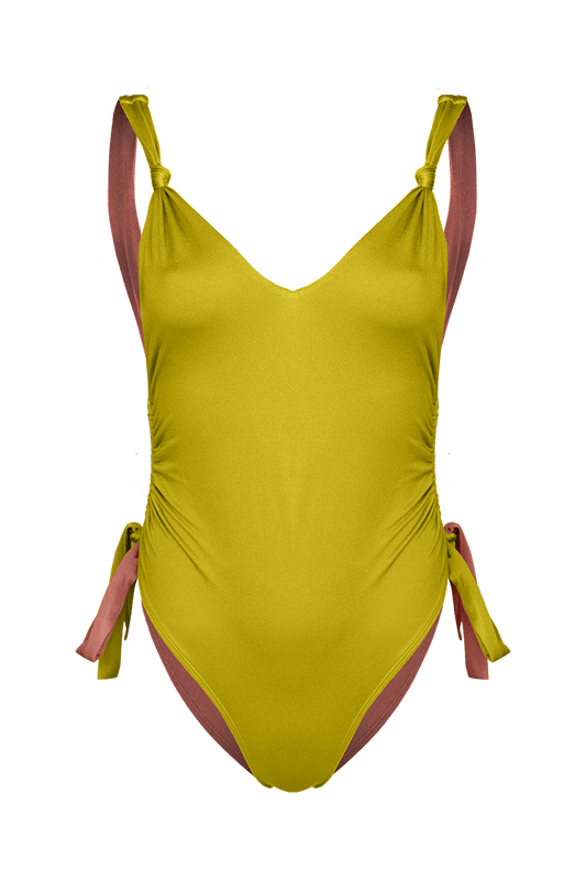 Buy Asha Side Ruched Swimsuit by Ladiesse