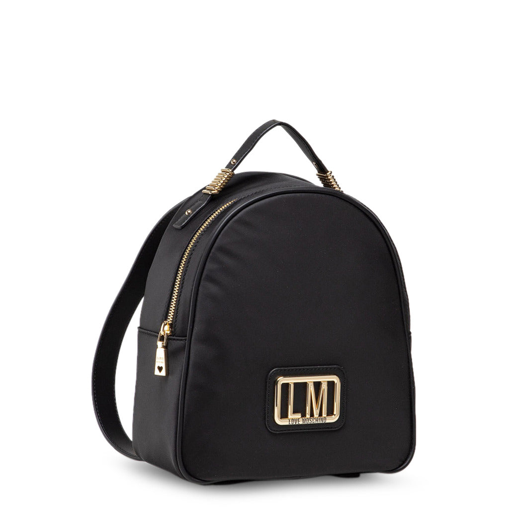 Buy Love Moschino Logo Plaque Zipped Backpack by Love Moschino