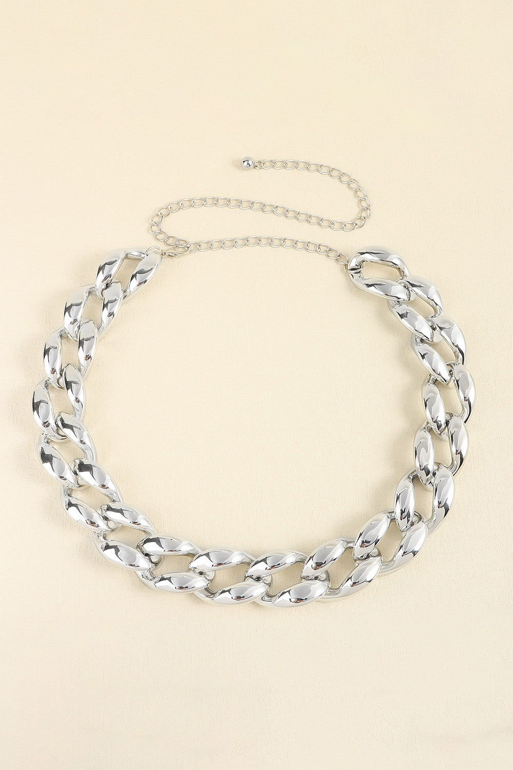 Buy 1.2" Width Acrylic Curb Chain Belt by Faz