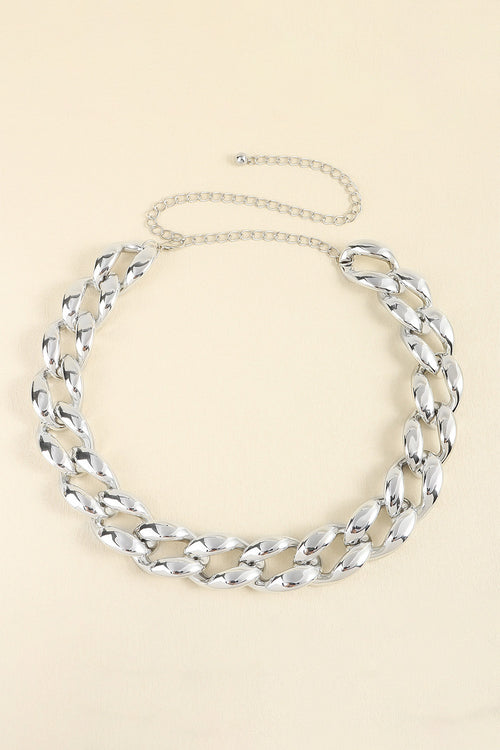 Buy 1.2" Width Acrylic Curb Chain Belt by Faz