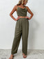 Buy Crisscross Back Cropped Top and Pants Set by Faz