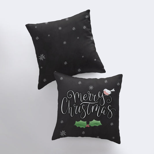 Buy Merry Christmas Little Bird Pillow Cover by UniikPillows