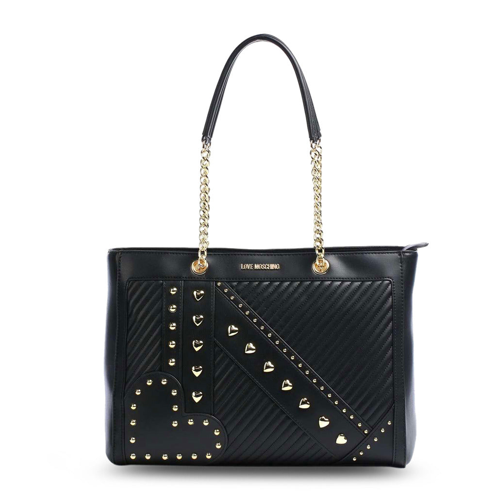 Buy Love Moschino Quilted Studded Faux Shoulder Bag by Love Moschino