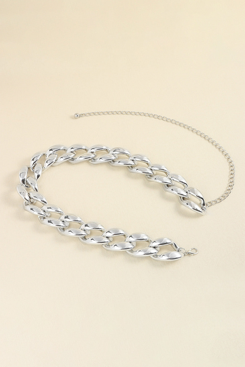 Buy 1.2" Width Acrylic Curb Chain Belt by Faz