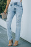 Buy Acid Wash Distressed Jeans with Pockets by Faz