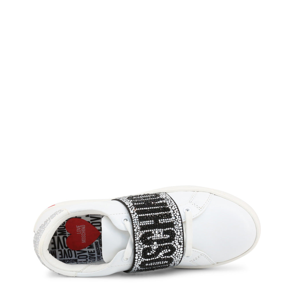 Buy Love Moschino Metal Eyelets Low Top Sneakers by Love Moschino