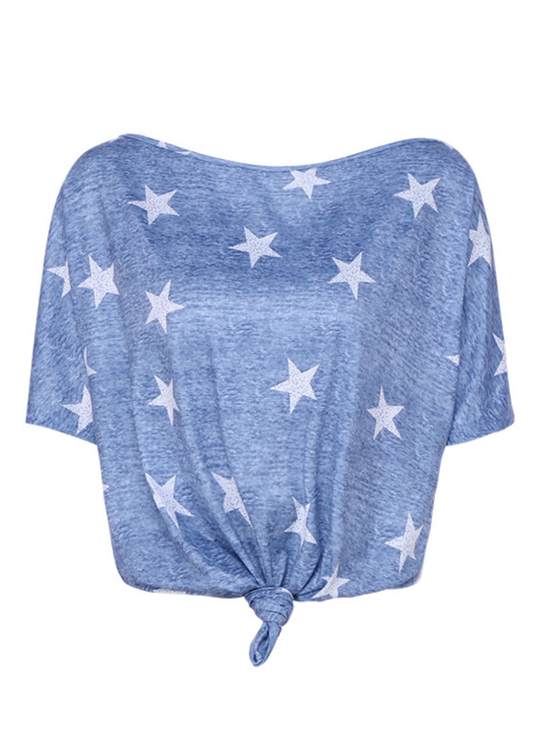 Buy Star Print Short Sleeve T-Shirt by Faz